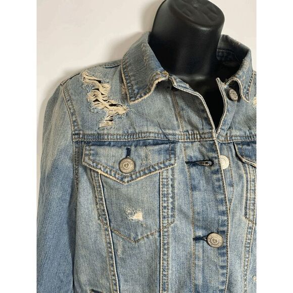 Bethany Mota Punk Lives The Bowery NY NY Distressed Jean Jacket - Picture 4 of 8